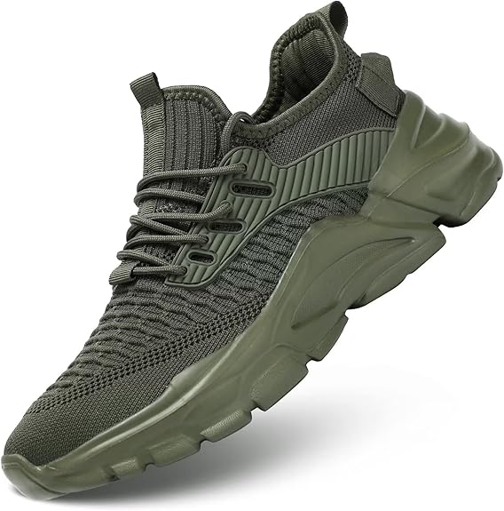 Men's Running Shoes, Non Slip, Breathable, Lightweight
