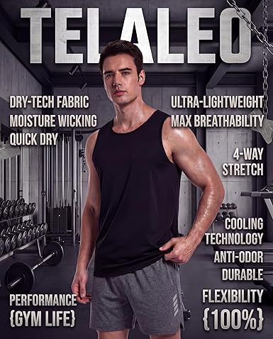 5 Pack Men's Workout Tank Tops