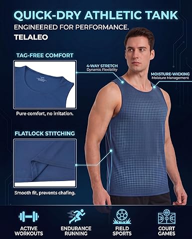5 Pack Men's Workout Tank Tops
