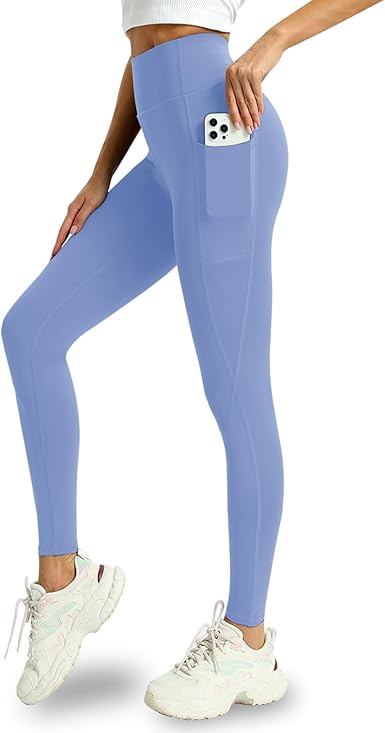 4 Pack Leggings with Pockets for Women