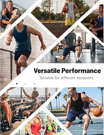 6 Pack Men's Quick Dry Workout Tank Tops