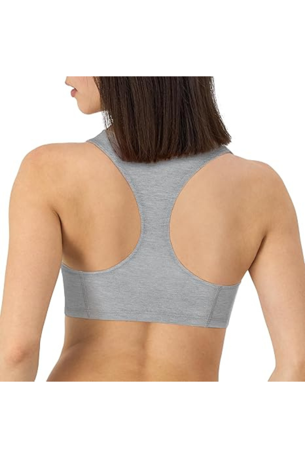 Women's Racerback Cotton T-Back Bralette (3 Pack)