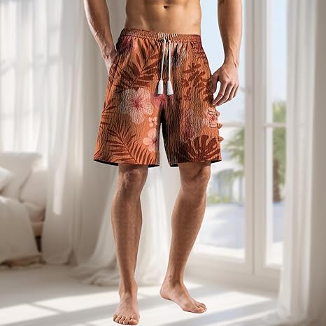 Graphic Shorts for Men Casual Summer