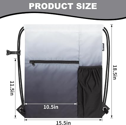 Men & Women Outdoor Sport Gym Sack Waterproof Drawstring Backpack