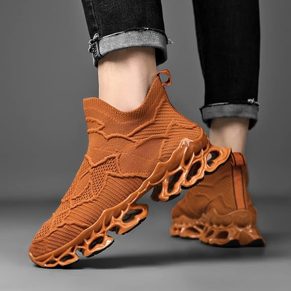 Mens Womens Slip on Loafers Walking Tennis Shoes