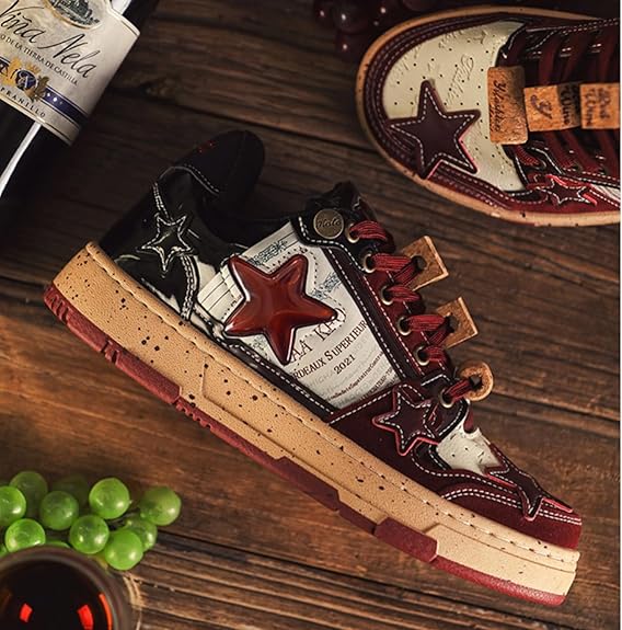 Star Print Fashion Chunky Sneakers for Women