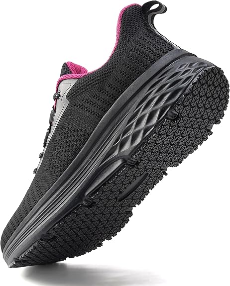 Womens Non Slip Work Shoes Water Resistant Walking Sneakers