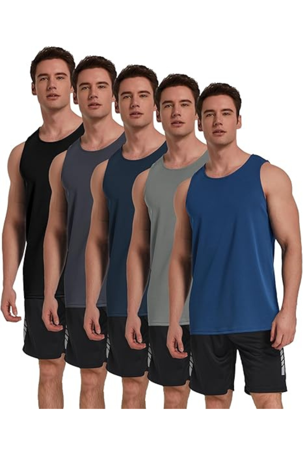 5 Pack Men's Workout Tank Tops