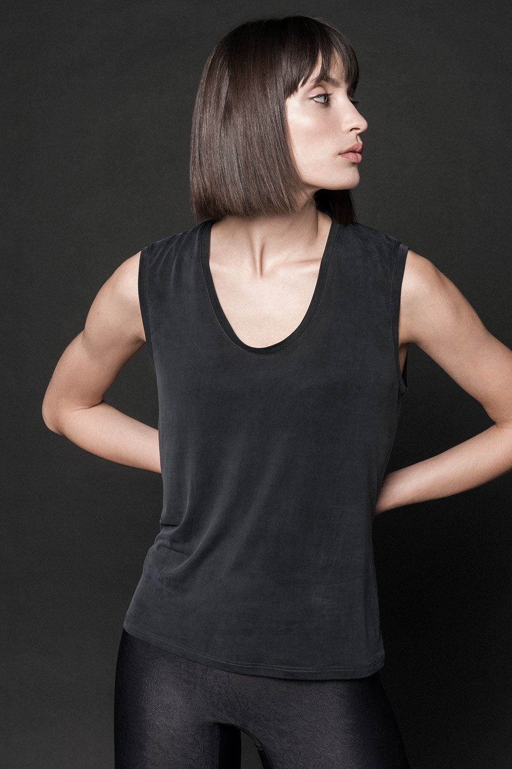 ROSIE Cupro U-Neck Tank Tank Tops Daquïni 